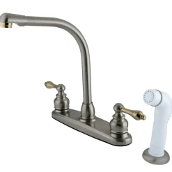 Kingston Brass Victorian Centerset 4-Hole Kitchen Faucet