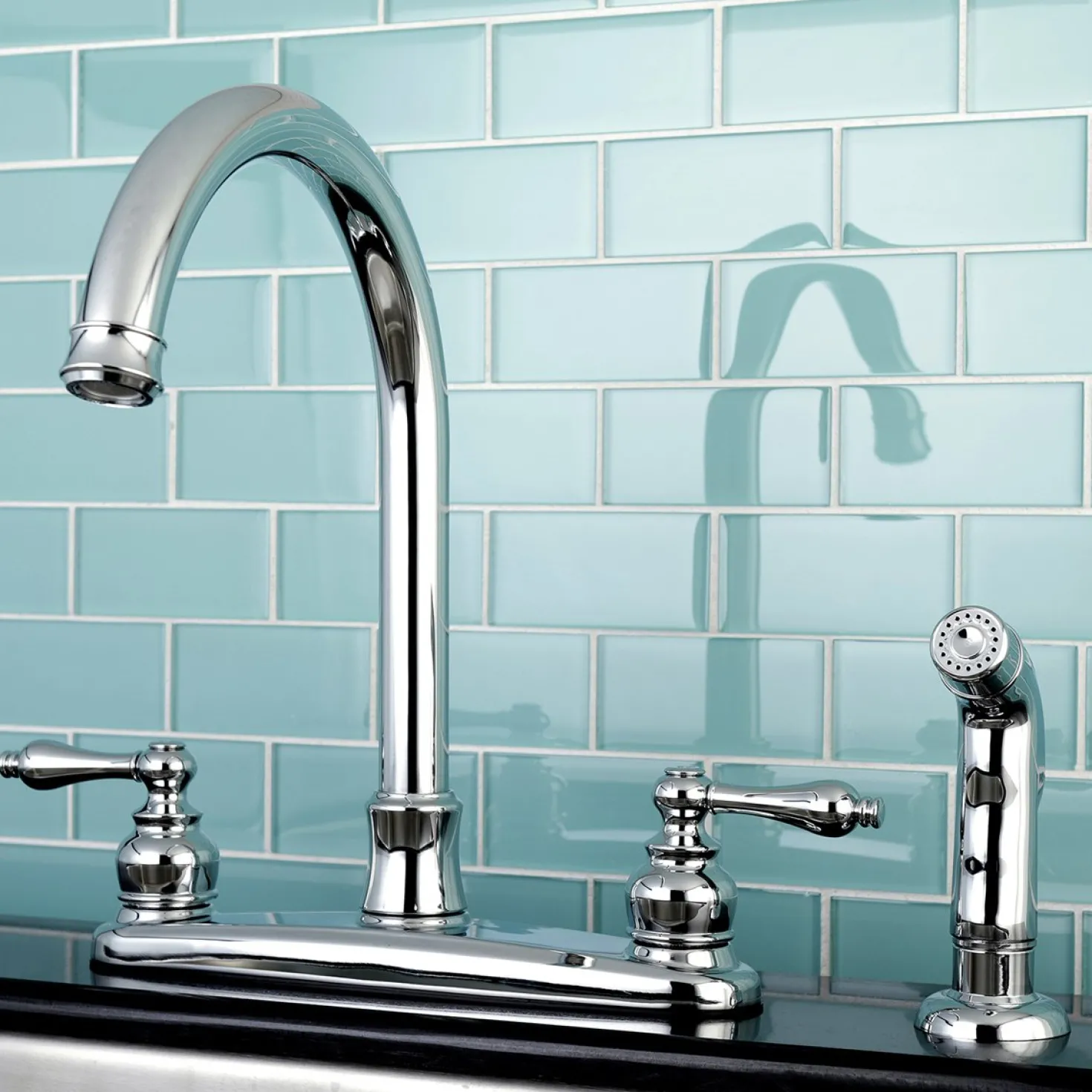 Kingston Brass Victorian Centerset Kitchen Faucet