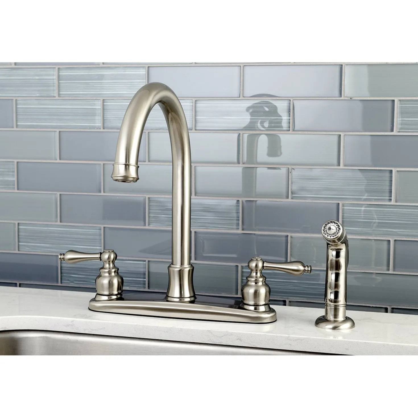 Kingston Brass Victorian Centerset Kitchen Faucet