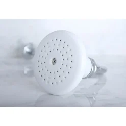 Kingston Brass Victorian Ceramic Showerhead with 12" Shower Arm Combo