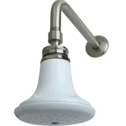 Kingston Brass Victorian Ceramic Showerhead with 12" Shower Arm Combo
