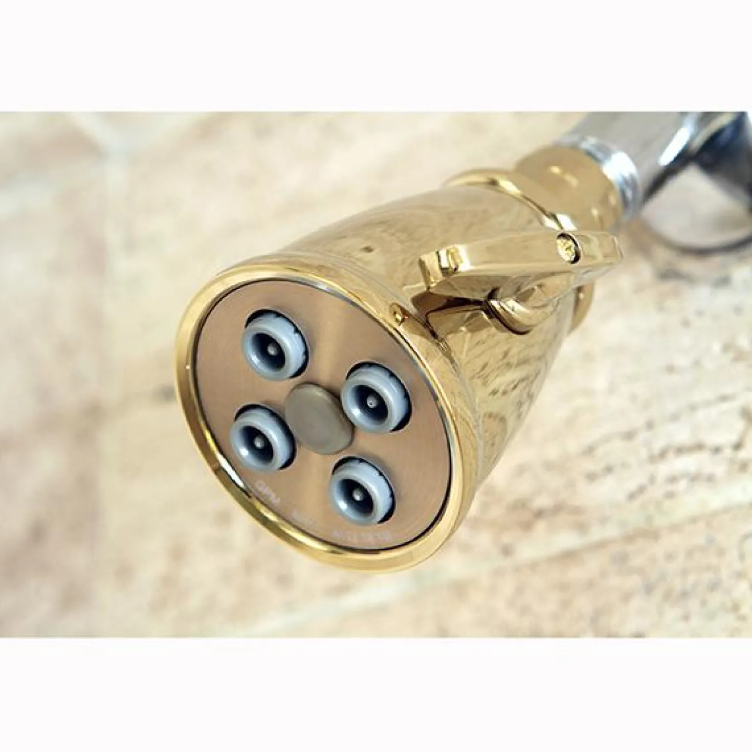 Kingston Brass Victorian Classic 2-1/4" Adjustable Spray Brass Shower Head