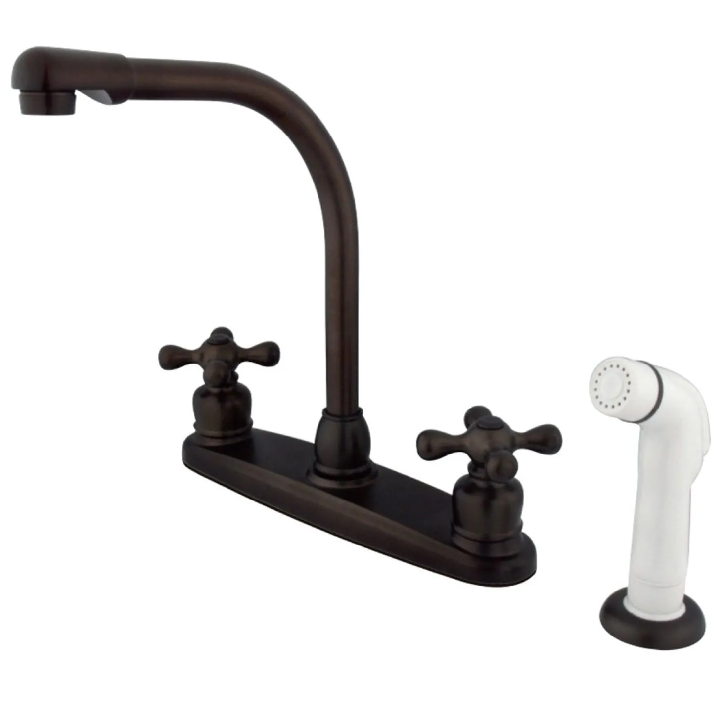Kingston Brass Victorian Cross-Handle Centerset Kitchen Faucet