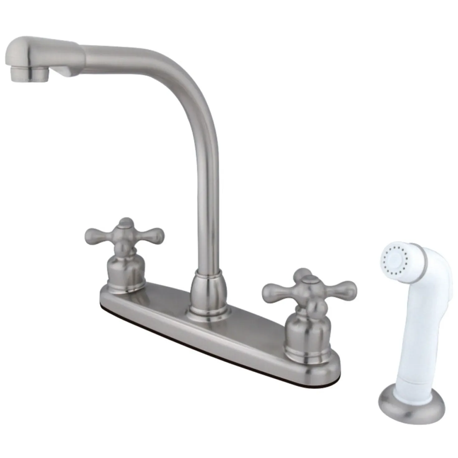 Kingston Brass Victorian Cross-Handle Centerset Kitchen Faucet