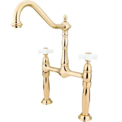 Kingston Brass Victorian Deck Mount 2-Hole Vessel Sink Faucet