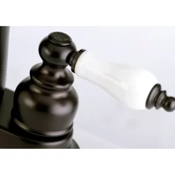 Kingston Brass Victorian Deck Mount 4-Inch Centerset Bathroom Faucet