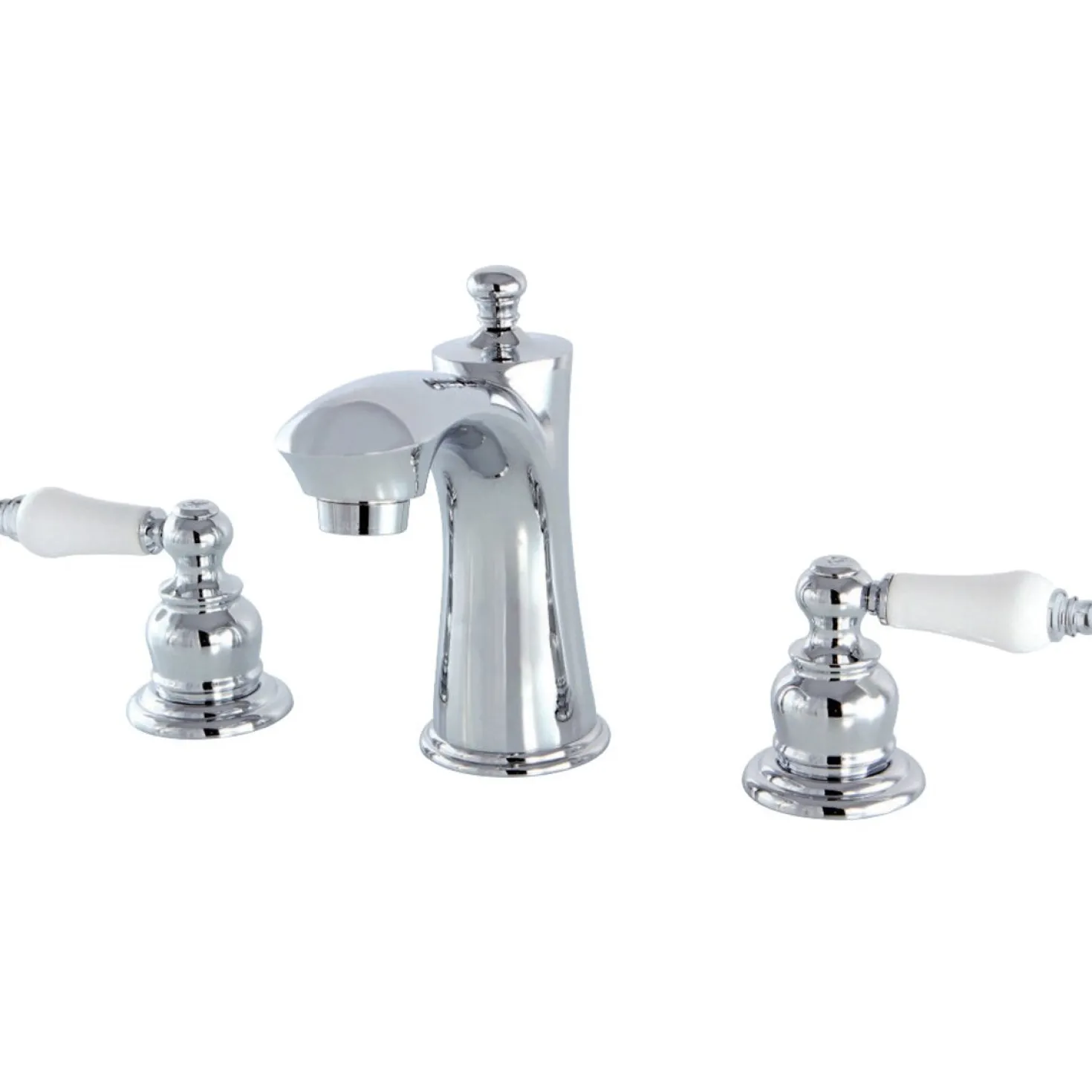 Kingston Brass Victorian Deck Mount 8-Inch Widespread Bathroom Faucet