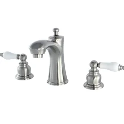 Kingston Brass Victorian Deck Mount 8-Inch Widespread Bathroom Faucet