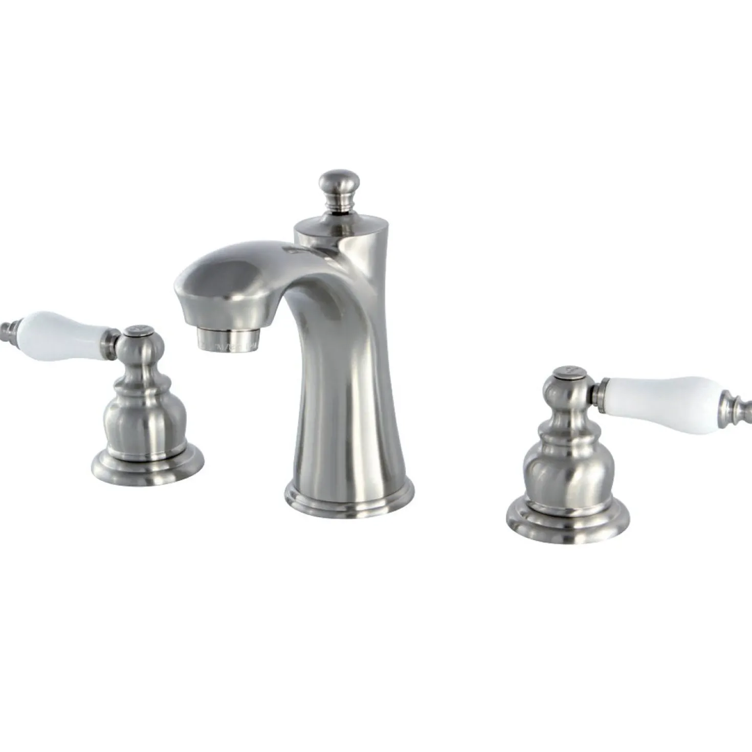 Kingston Brass Victorian Deck Mount 8-Inch Widespread Bathroom Faucet