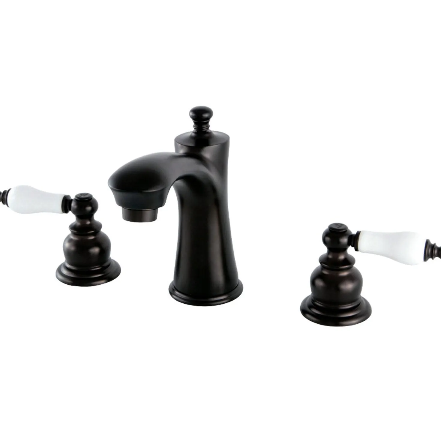 Kingston Brass Victorian Deck Mount 8-Inch Widespread Bathroom Faucet