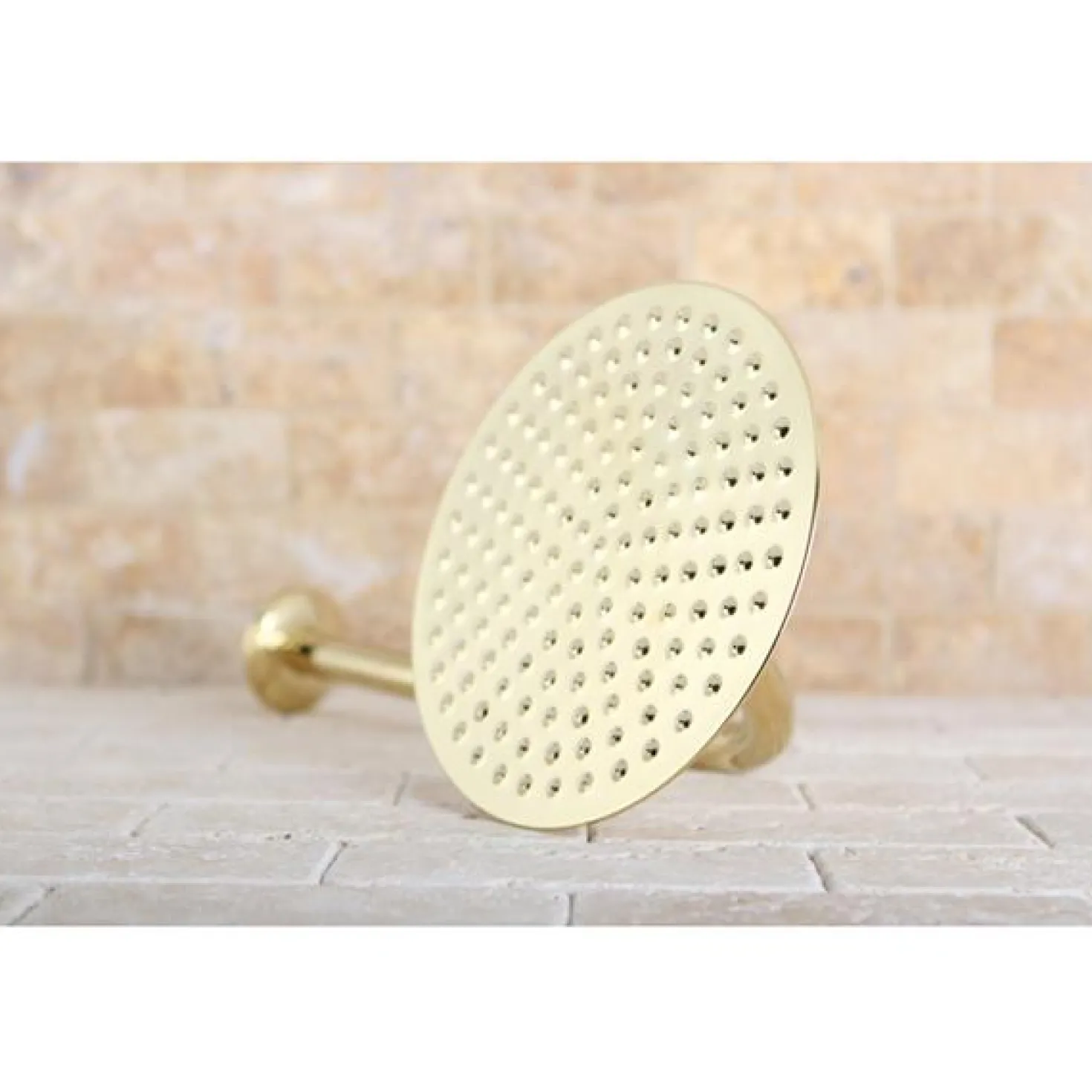 Kingston Brass Victorian 8" Dia Brass Shower Head with 12" Shower Arm Combo