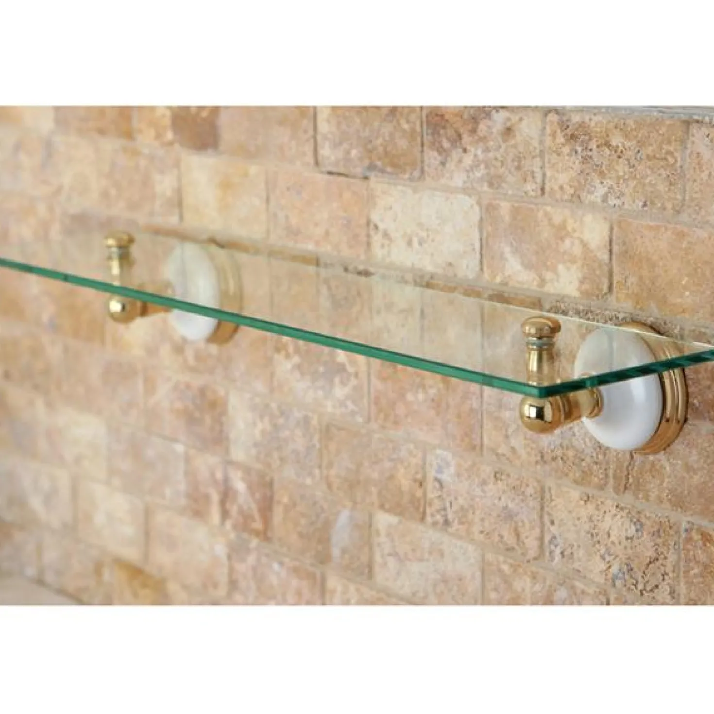 Kingston Brass Victorian Glass Shelf