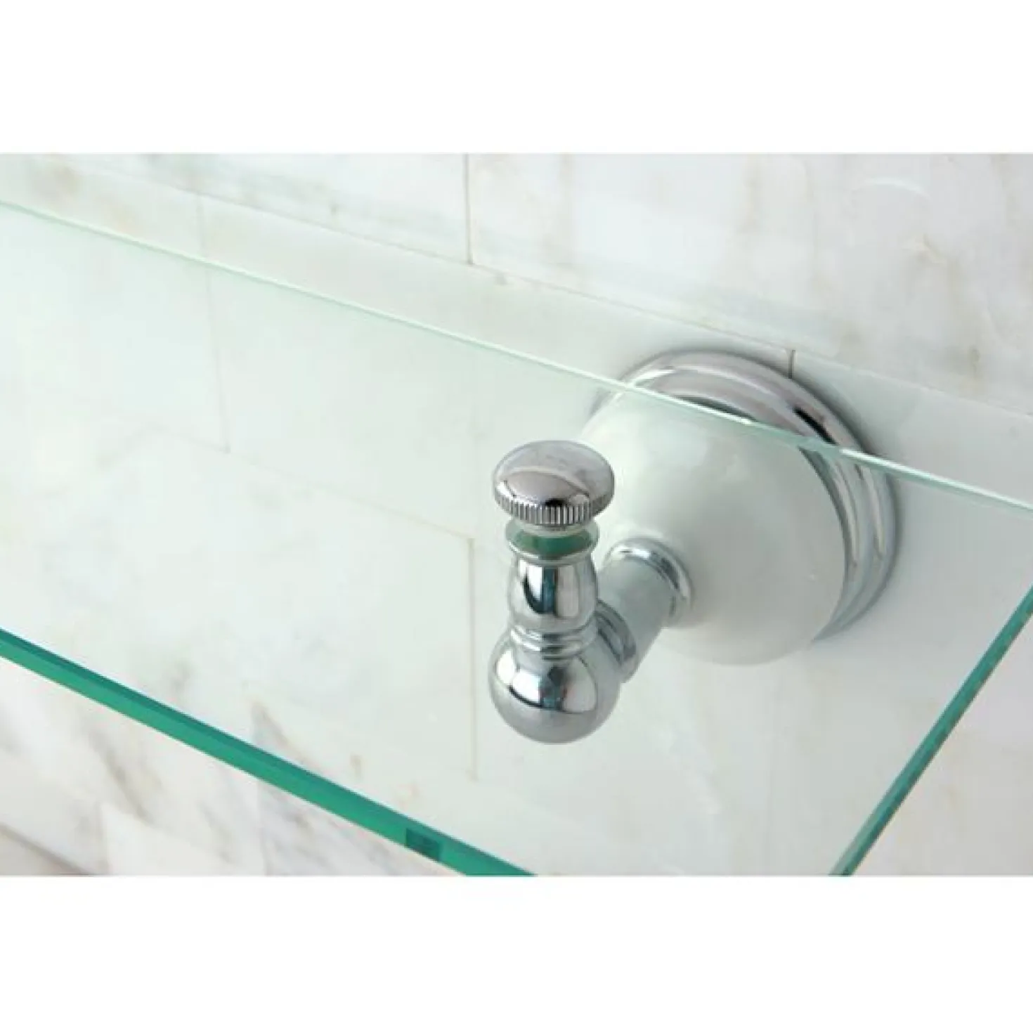 Kingston Brass Victorian Glass Shelf