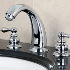 Kingston Brass Victorian 2-Handle 8-Inch Widespread Bathroom Faucet