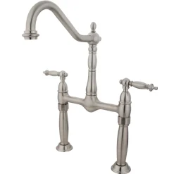 Kingston Brass Victorian 2-Hole Deck Mount Vessel Sink Faucet