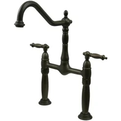 Kingston Brass Victorian 2-Hole Deck Mount Vessel Sink Faucet