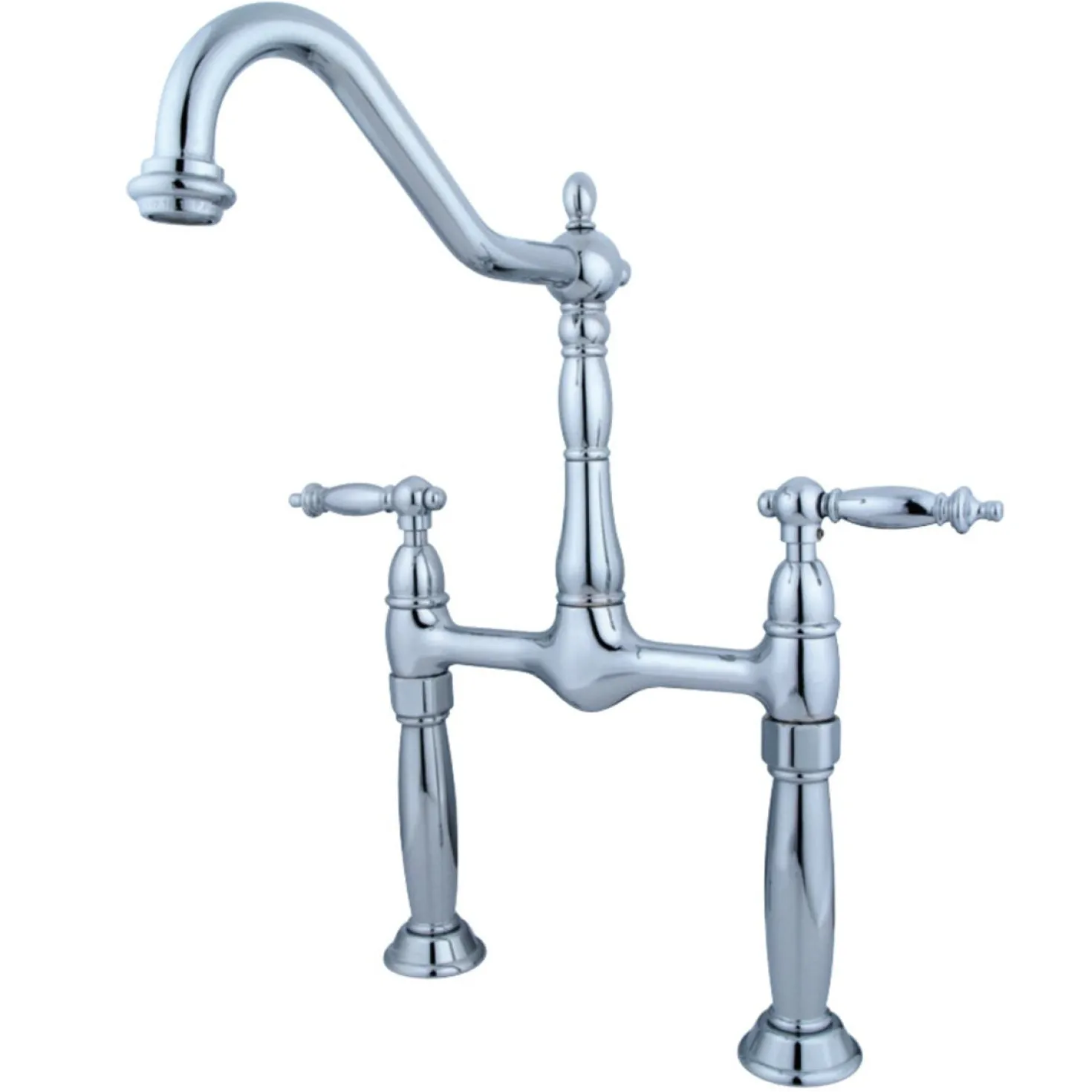 Kingston Brass Victorian 2-Hole Deck Mount Vessel Sink Faucet