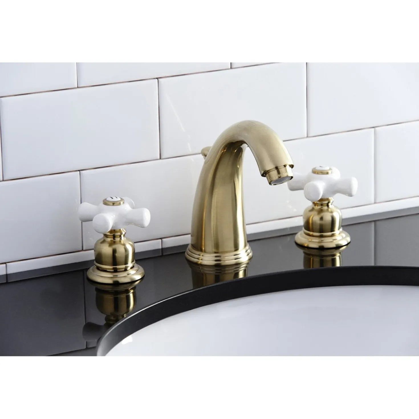 Kingston Brass Victorian 8-Inch Widespread Two-Handle Bathroom Faucet