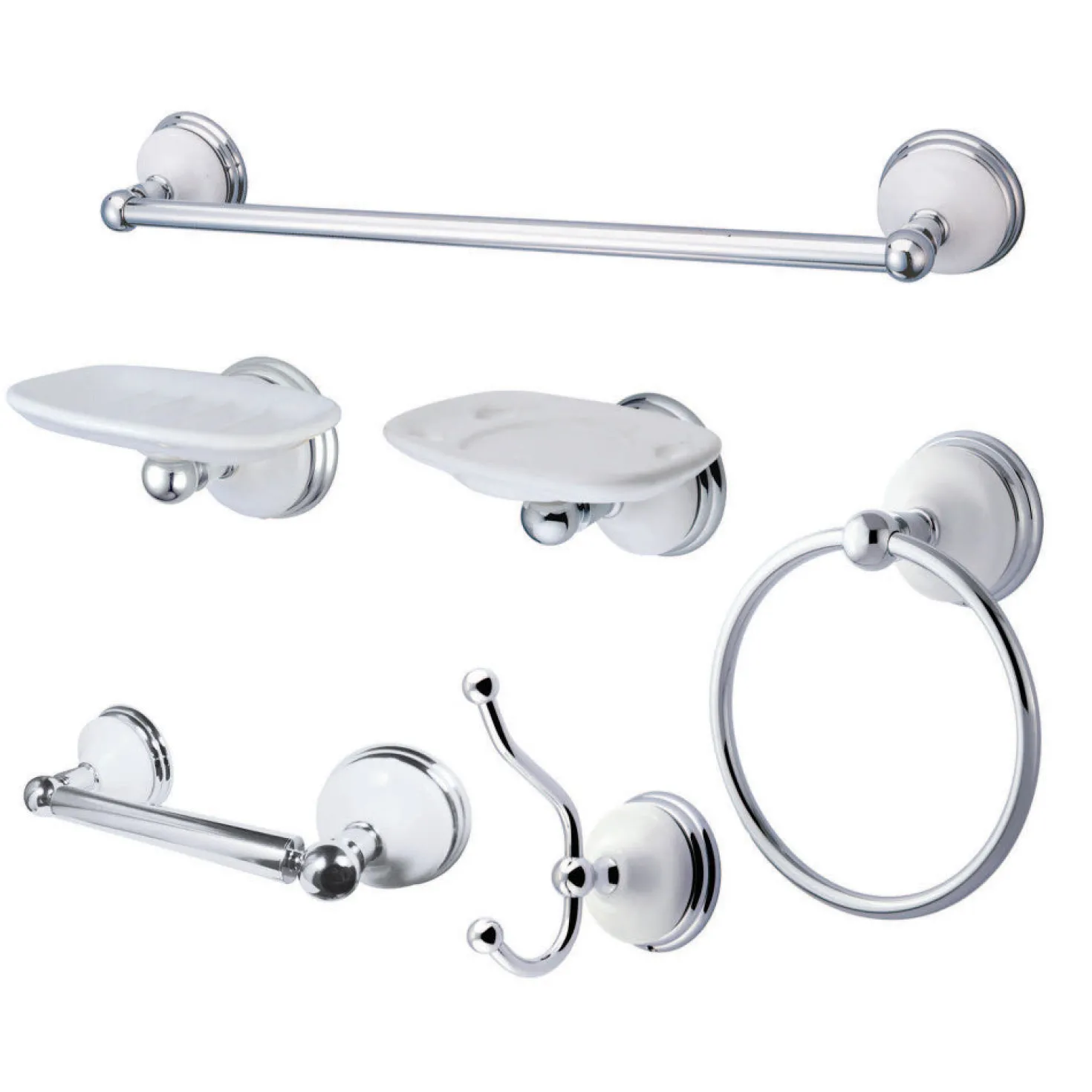 Kingston Brass Victorian 6 Piece Bathroom Accessory Set