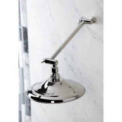 Kingston Brass Victorian Shower Head with Adjustable Shower Arm in Polished Nickel