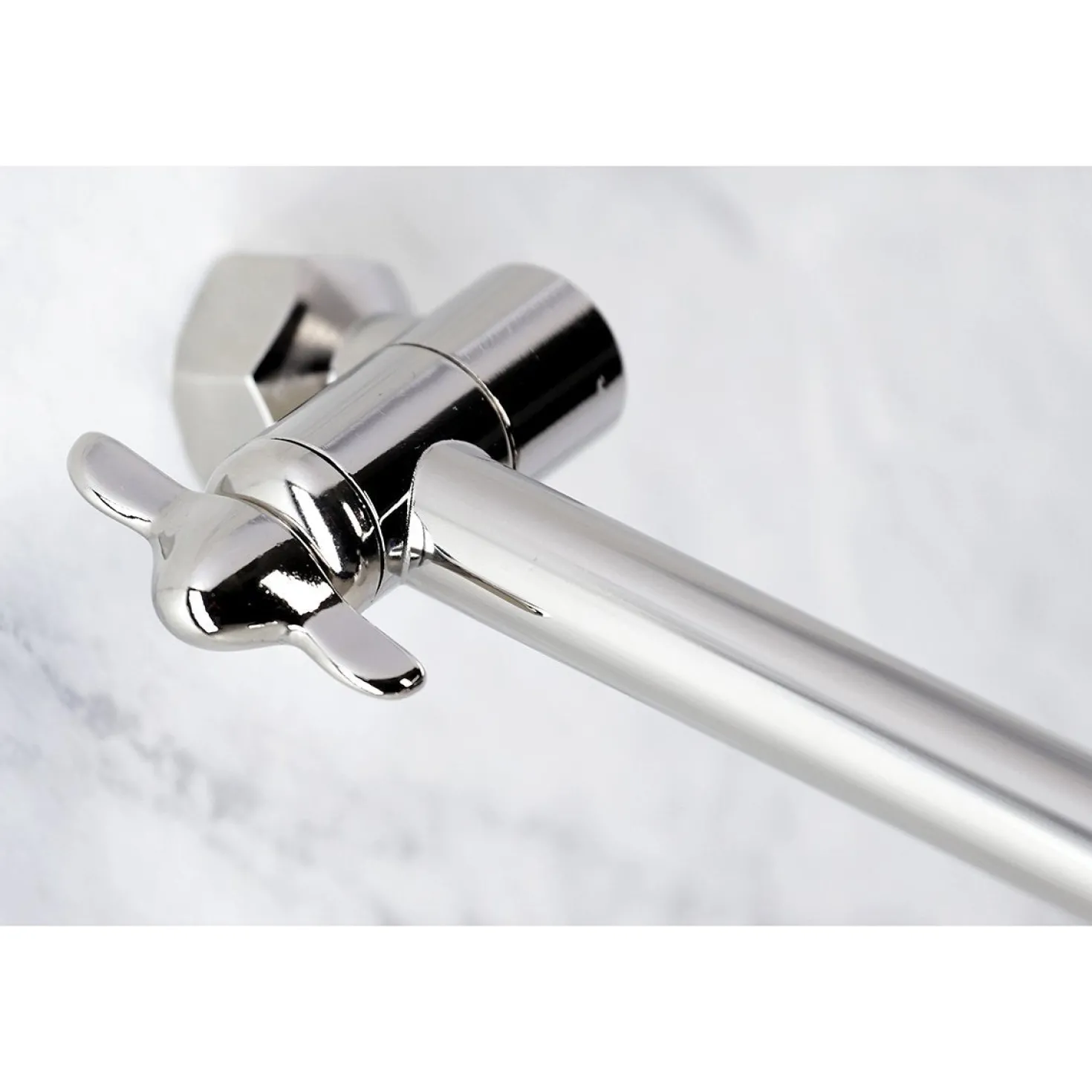 Kingston Brass Victorian Shower Head with Adjustable Shower Arm in Polished Nickel