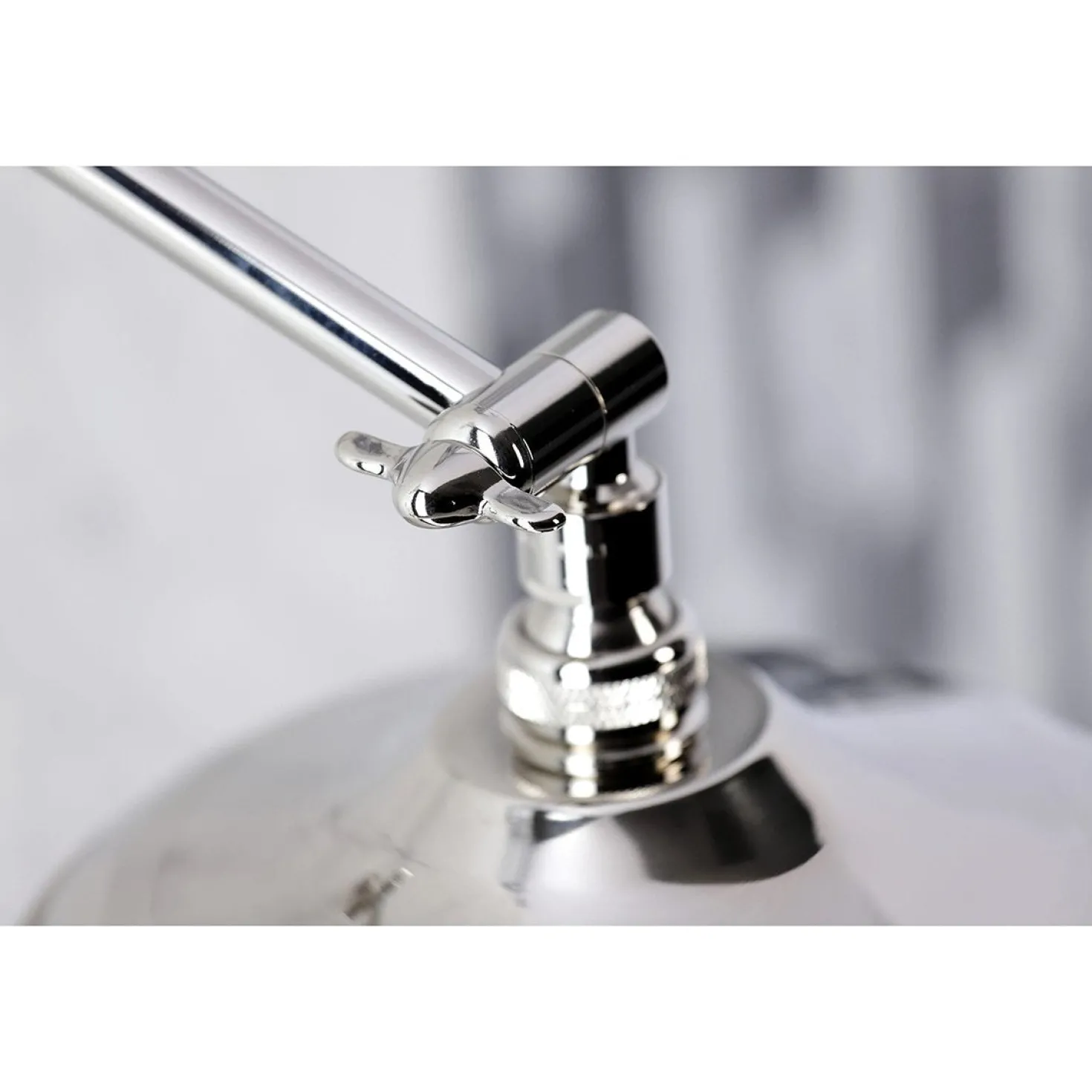 Kingston Brass Victorian Shower Head with Adjustable Shower Arm in Polished Nickel