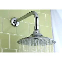 Kingston Brass Victorian 5-1/4" Shower Head with Shower Arm in Polished Chrome