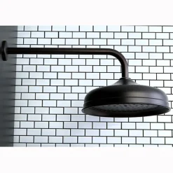 Kingston Brass Victorian 10" Shower Head and 17" Ceiling Support Combo