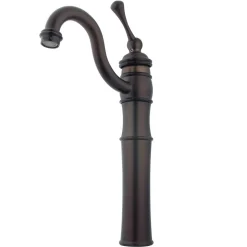 Kingston Brass Victorian Single Handle Vessel Sink Faucet with Optional Cover Plate