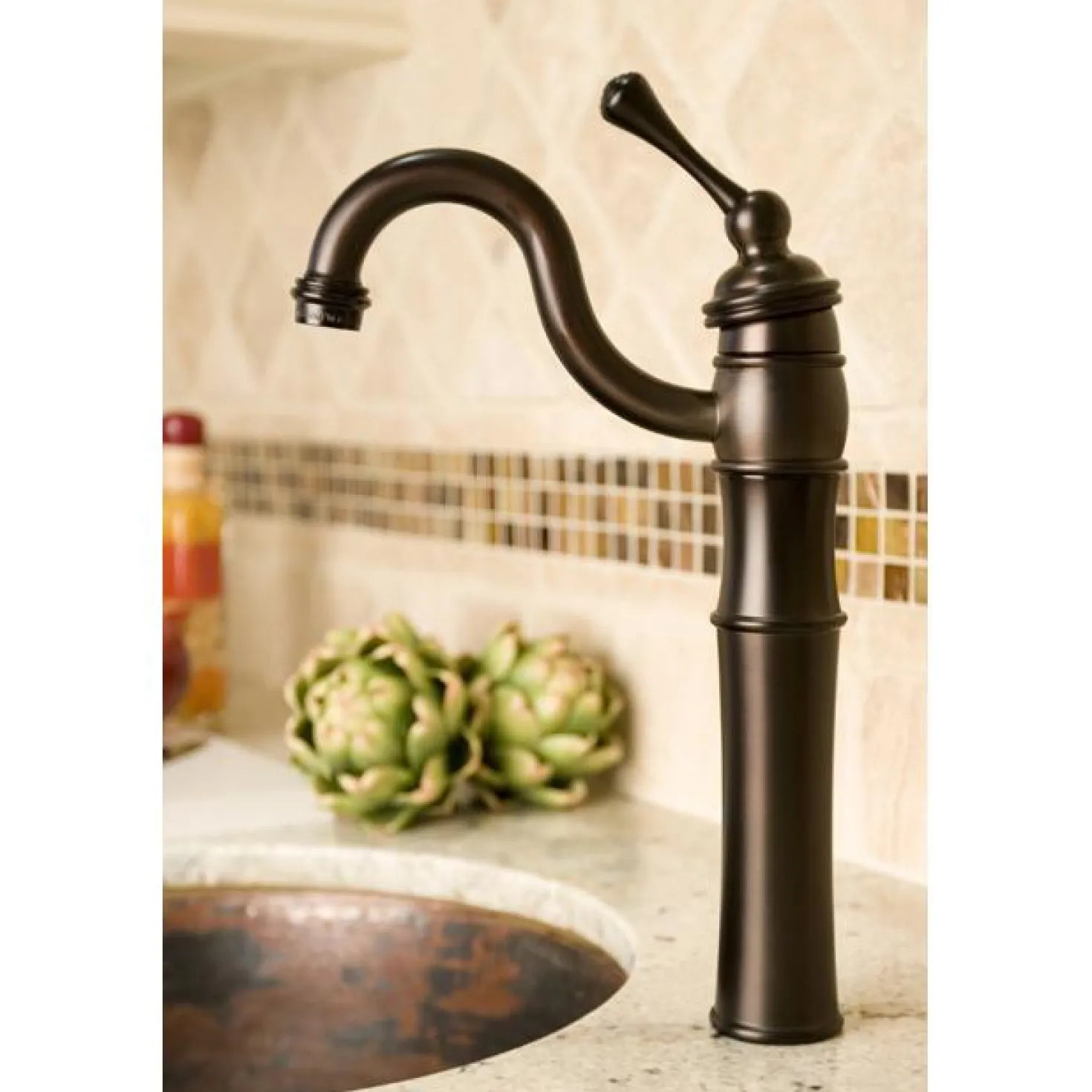 Kingston Brass Victorian Single Handle Vessel Sink Faucet with Optional Cover Plate