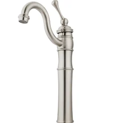 Kingston Brass Victorian Single Handle Vessel Sink Faucet with Optional Cover Plate