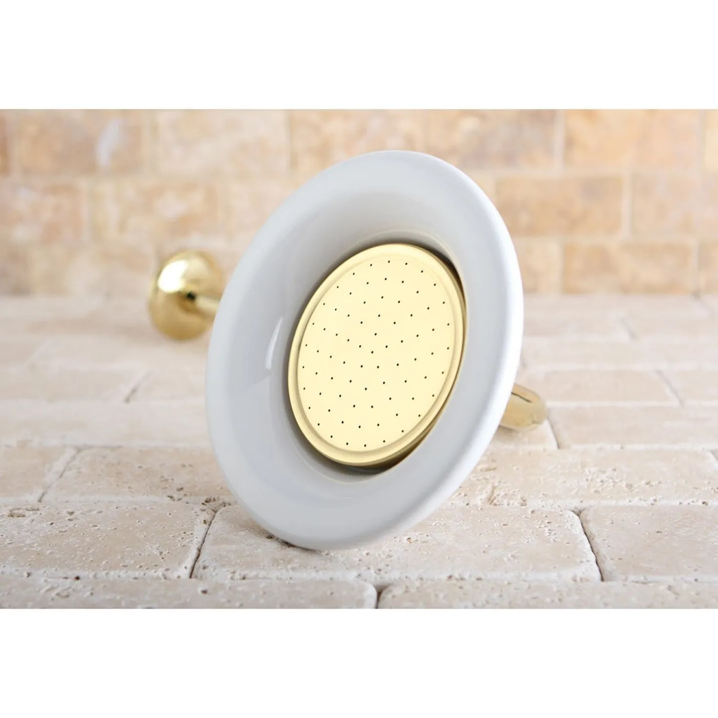Kingston Brass Victorian Sunflower Showerhead with 12" Shower Arm Combo