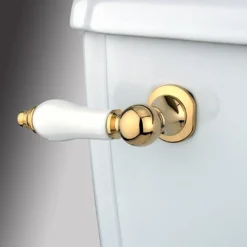 Kingston Brass Victorian Toilet Tank Lever with White Porcelain Handle