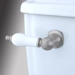 Kingston Brass Victorian Toilet Tank Lever with White Porcelain Handle