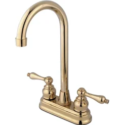 Kingston Brass Victorian Two Handle 4" Centerset High-Arch Bar Faucet