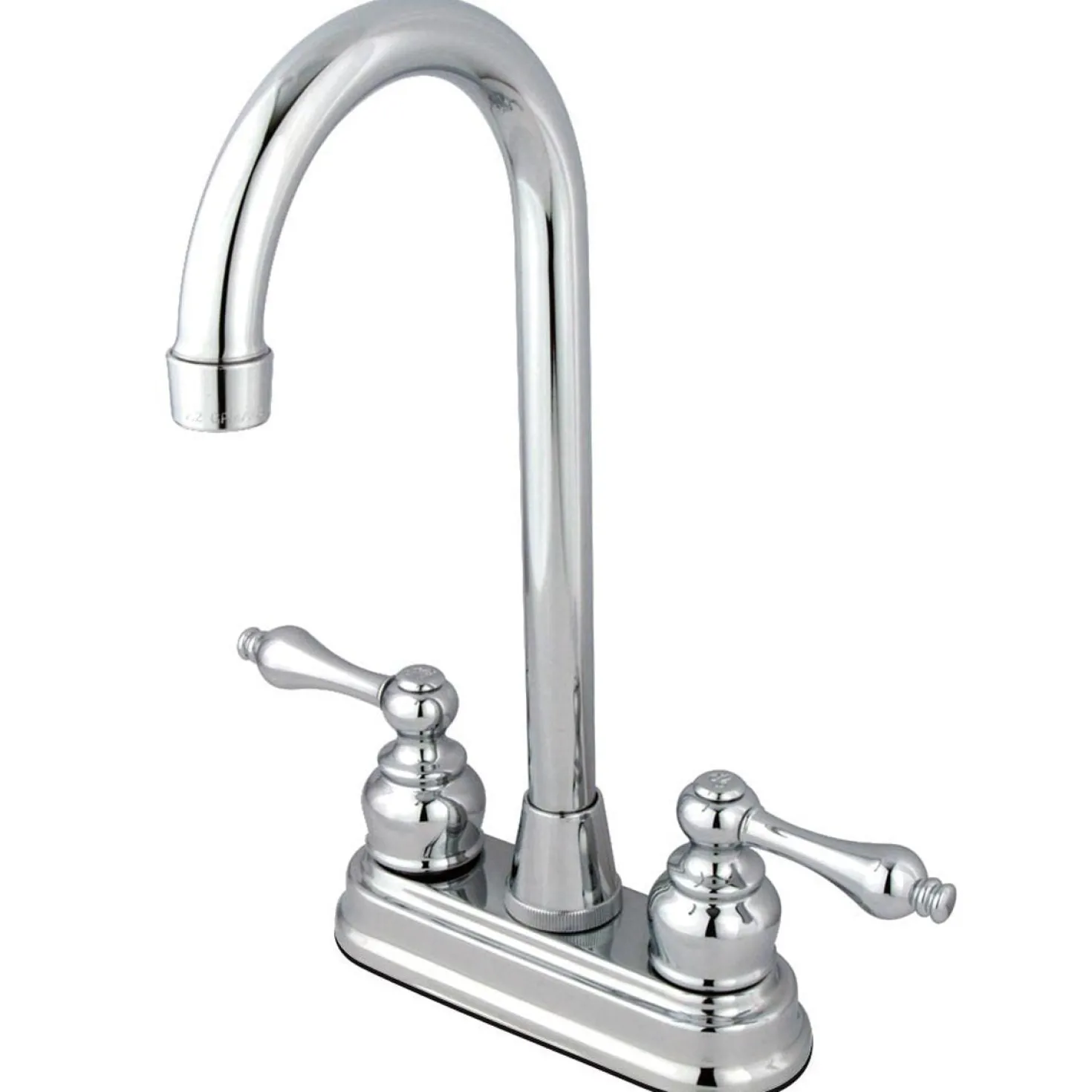 Kingston Brass Victorian Two Handle 4" Centerset High-Arch Bar Faucet