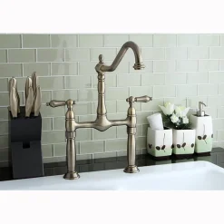 Kingston Brass Victorian Two Handle Vessel Sink Faucet