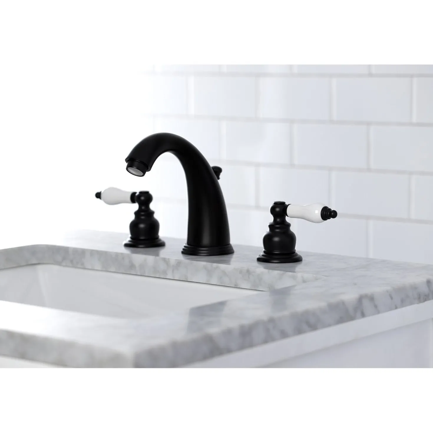 Kingston Brass Victorian Two-Handle 8-Inch Widespread Bathroom Faucet