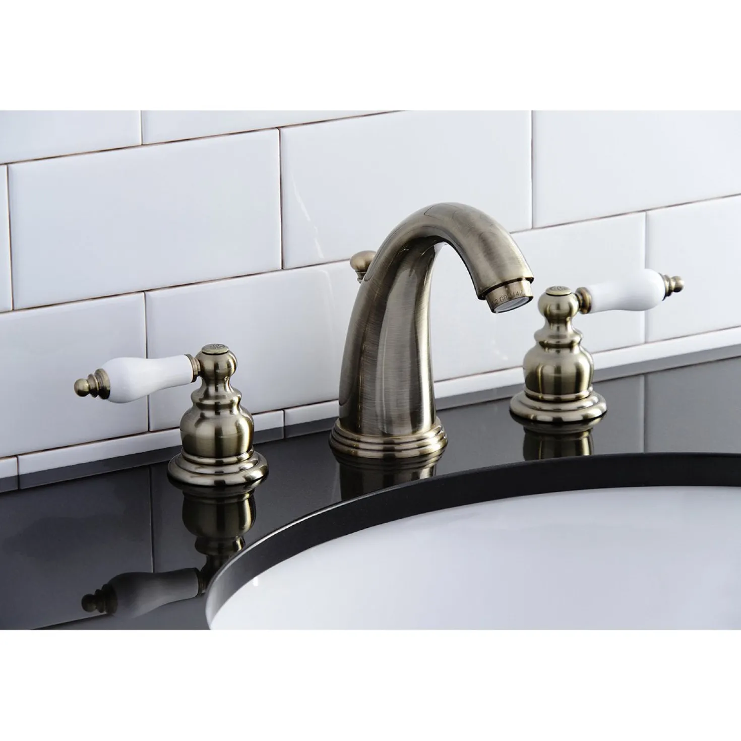 Kingston Brass Victorian Two-Handle 8-Inch Widespread Bathroom Faucet