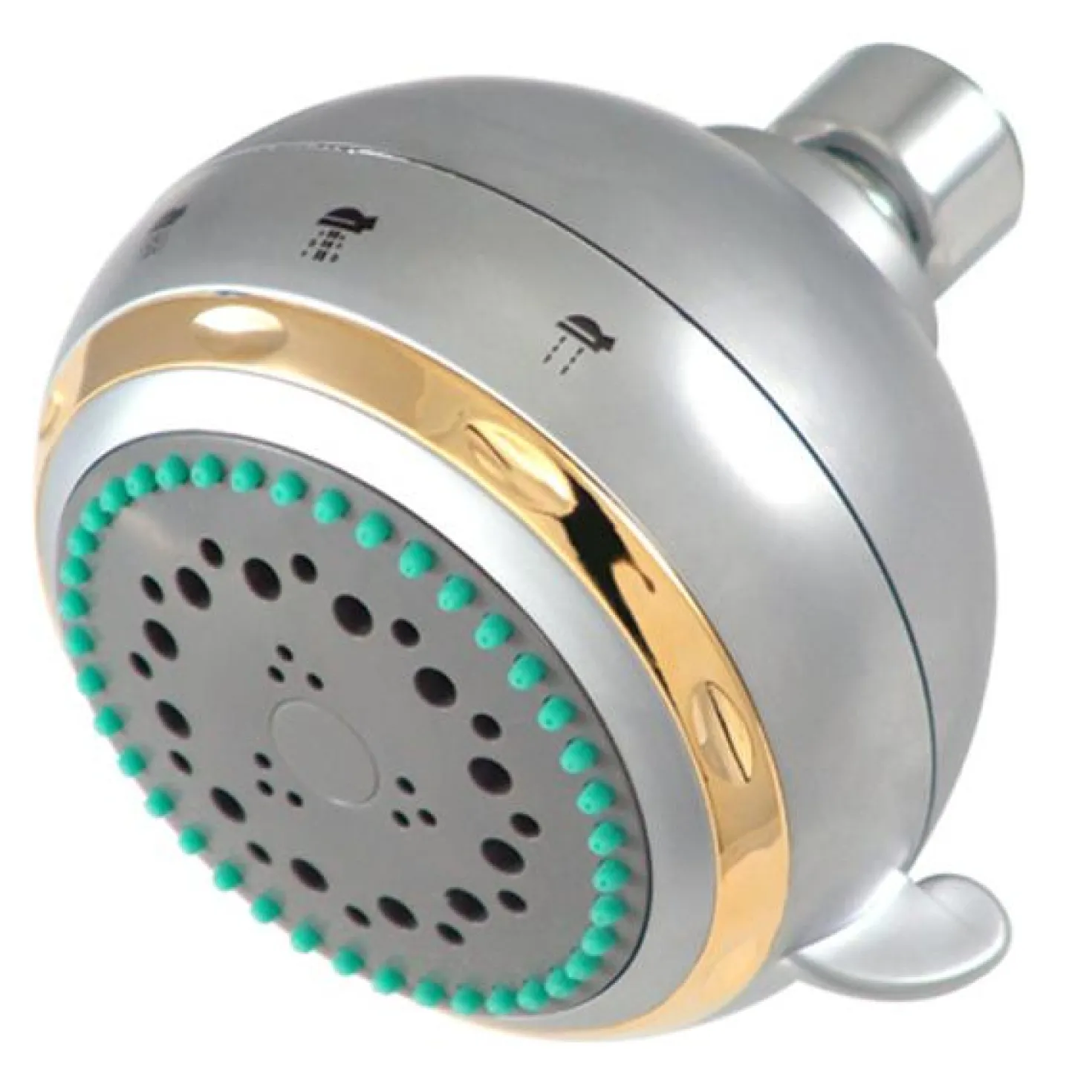 Kingston Brass Vilbosch 5-Setting Shower Head in Satin Nickel