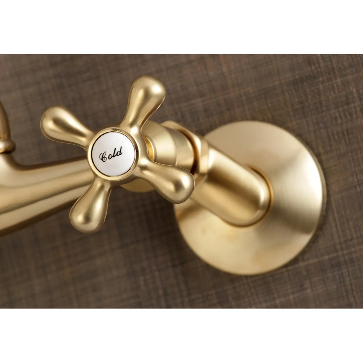 Kingston Brass Vintage 6" Adjustable Center Wall Mount Kitchen Faucet