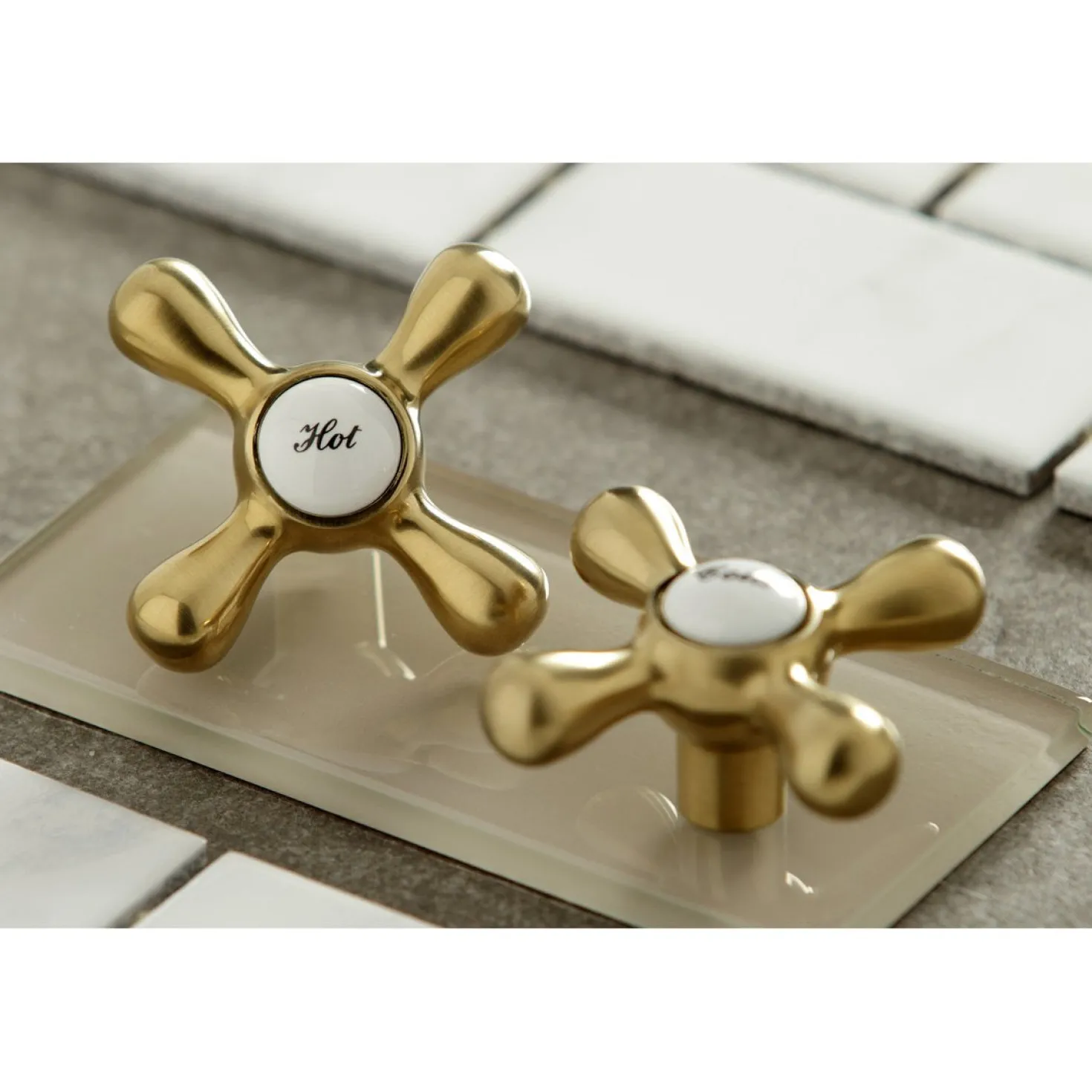 Kingston Brass Vintage 6" Adjustable Center Wall Mount Kitchen Faucet