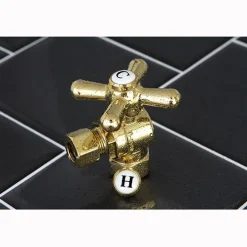 Kingston Brass Vintage Angle Stop with 3/8" IPS x 3/8" OD Compression