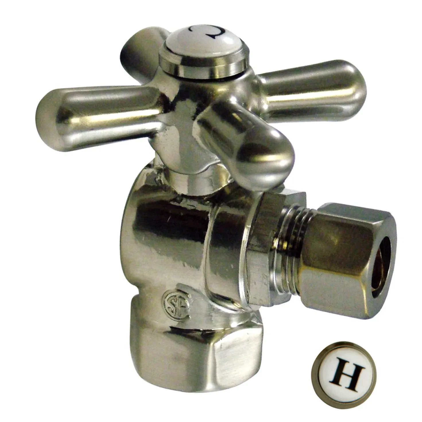 Kingston Brass Vintage Angle Stop with 3/8" IPS x 3/8" OD Compression