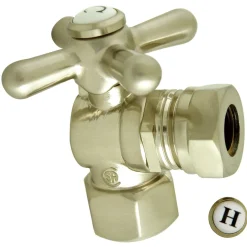 Kingston Brass Vintage Angle Stop with 1/2" IPS x 1/2" or 7/16" Slip Joint