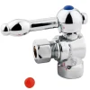Kingston Brass Vintage Angle Stop with 3/8" IPS x 3/8" OD Compression in Polished Chrome