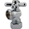 Kingston Brass Vintage Angle Stop with 5/8" OD Compression x 3/4" Hose Thread in Polished Chrome