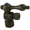 Kingston Brass Vintage CC43105 1/2 IPS, 3/8 O.D. Compression Angle Shut-off Valve in Oil Rubbed Bronze
