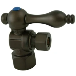 Kingston Brass Vintage CC43105 1/2 IPS, 3/8 O.D. Compression Angle Shut-off Valve in Oil Rubbed Bronze