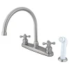 Kingston Brass Vintage Centerset Deck Mount Kitchen Faucet